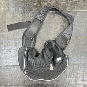 Yudodo Black Breathable Mesh Travel Safe Carrier Sling Bag Men's Size S